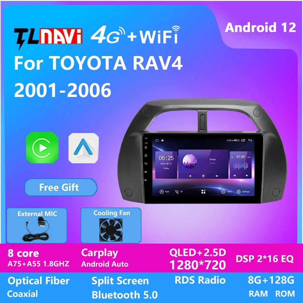 TL7 ڵ ȵ̵12For Toyota RAV4 RAV 4 2001 2002 2003 2004 - 2006 Ƽ̵  ÷̾ ׺̼ ȵ̵Auto Carplay